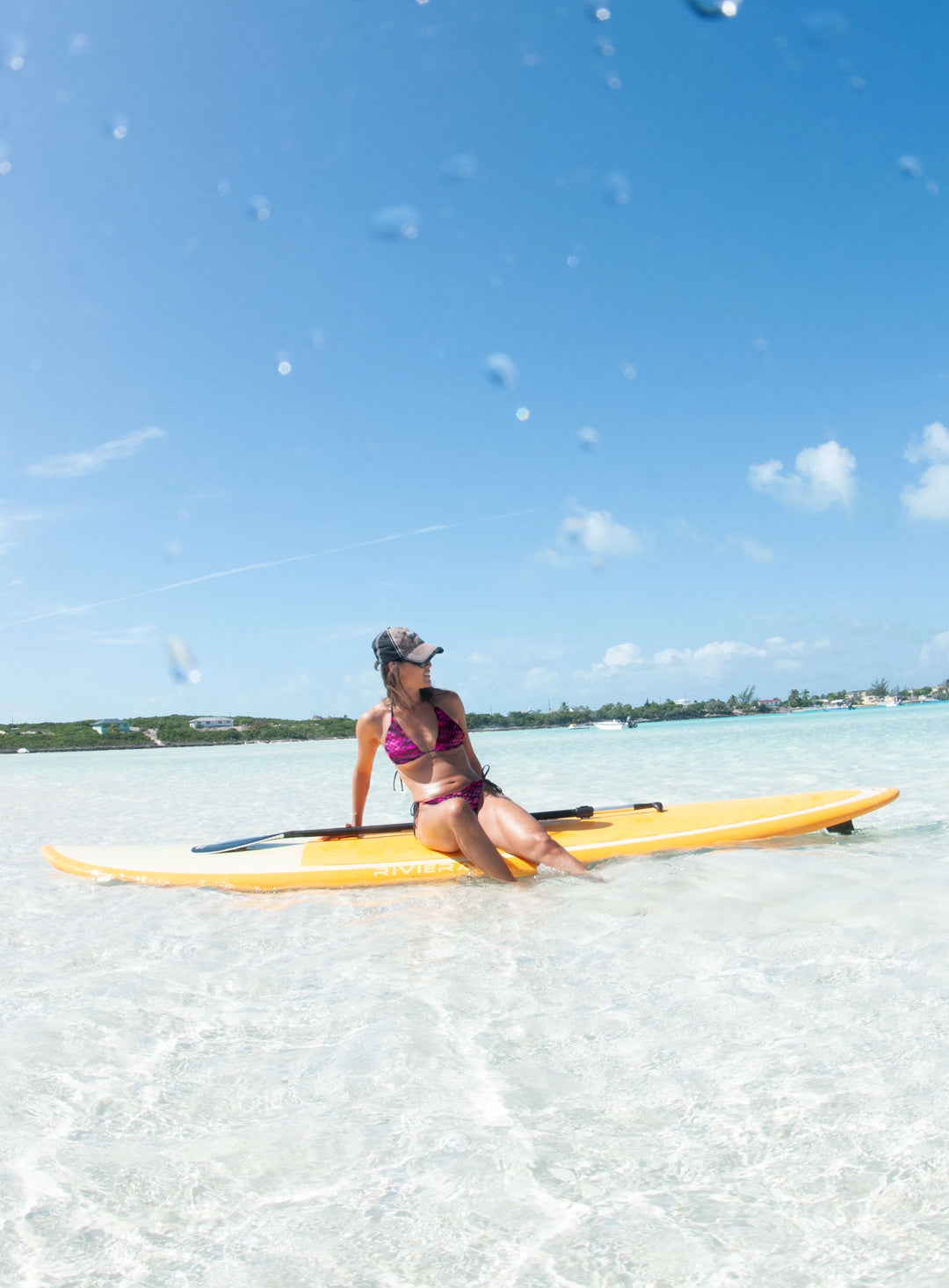 Woman on a paddleboard