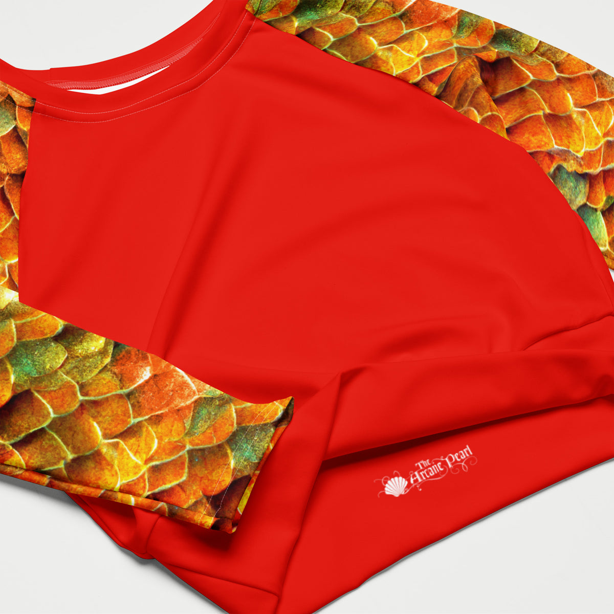 Arcane Pearl Long Sleeve Crop Top Rashguard | Kai