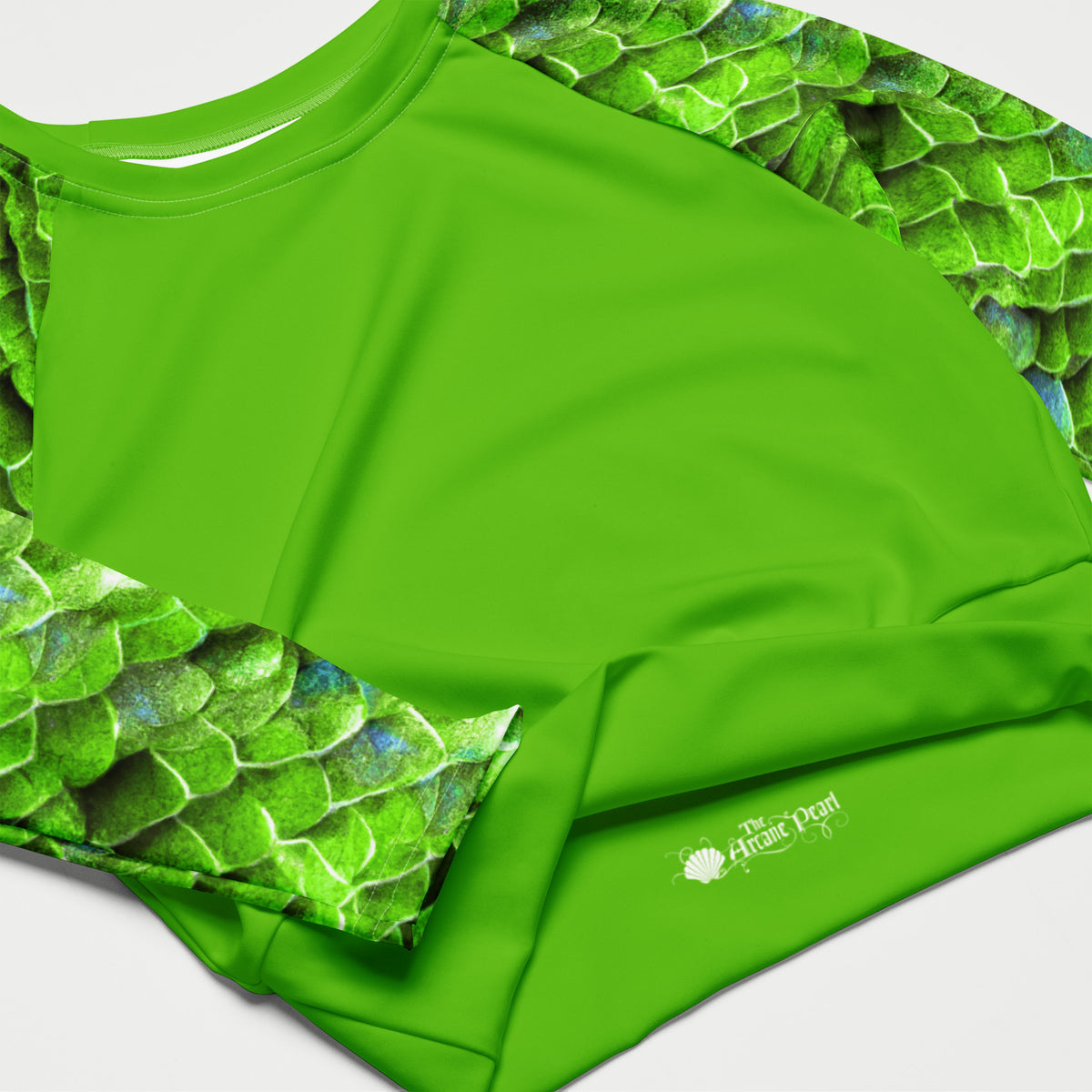 Arcane Pearl Long Sleeve Crop Top Rashguard | Kai