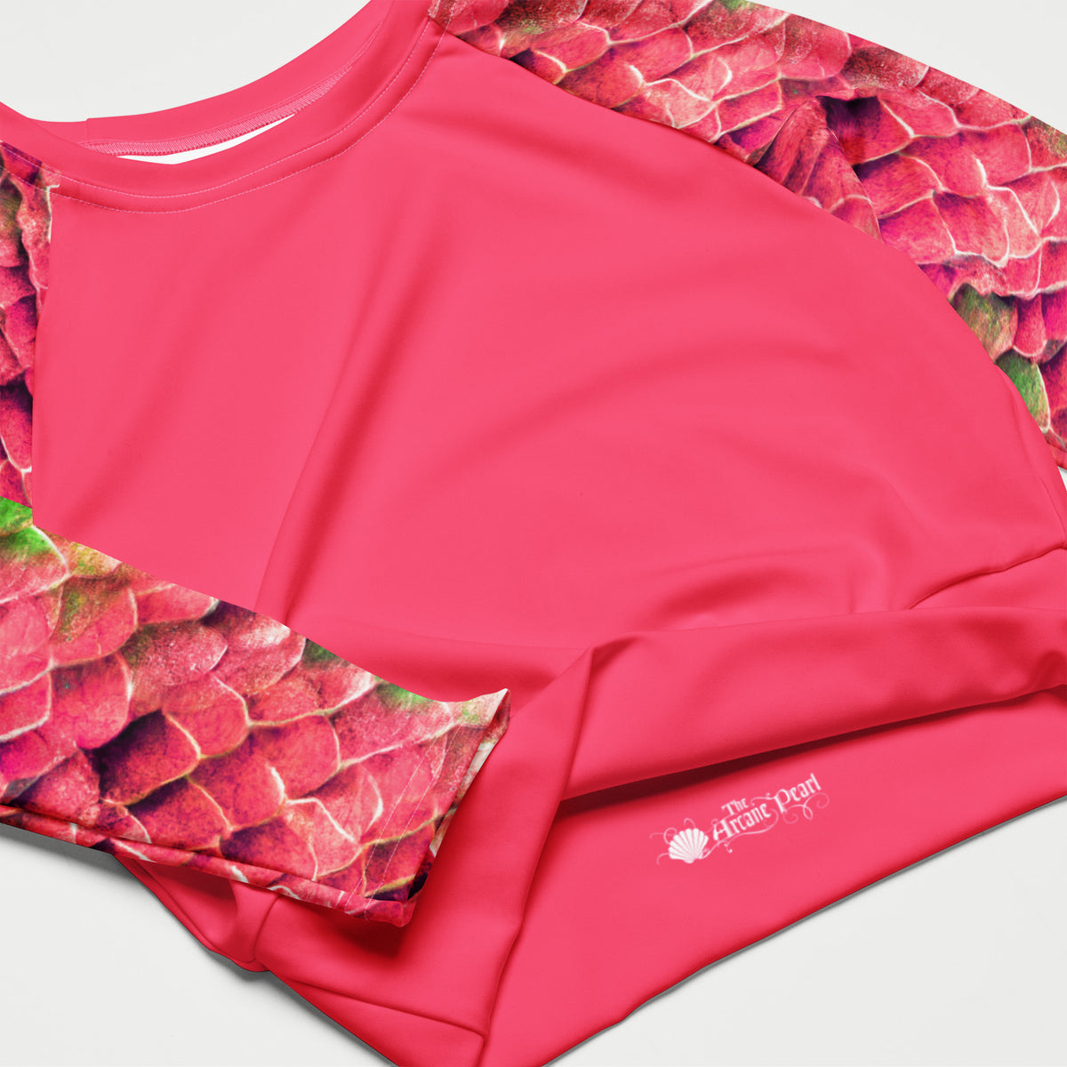 Arcane Pearl Long Sleeve Crop Top Rashguard | Kai