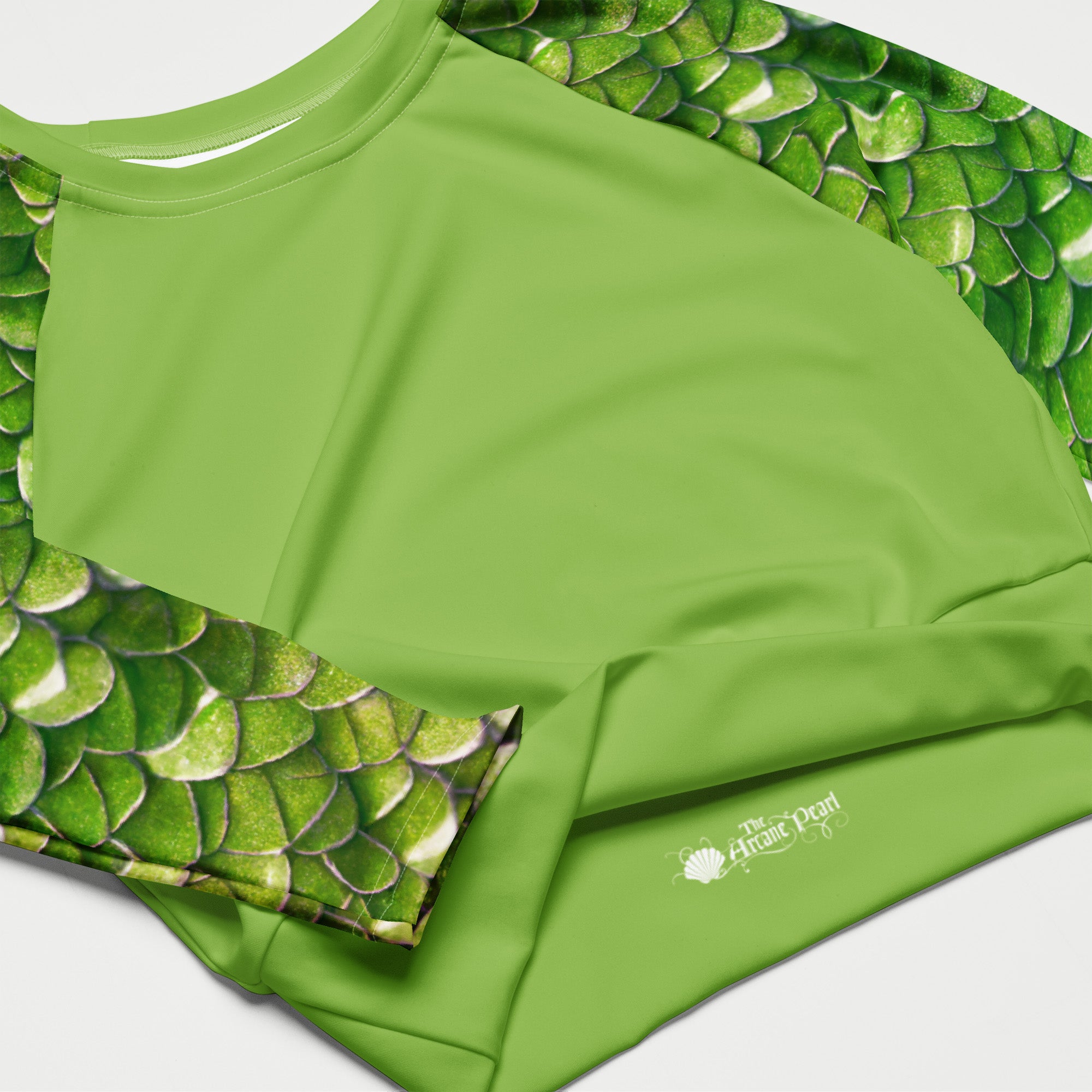 Arcane Pearl Long Sleeve Crop Top Rashguard | Ondine