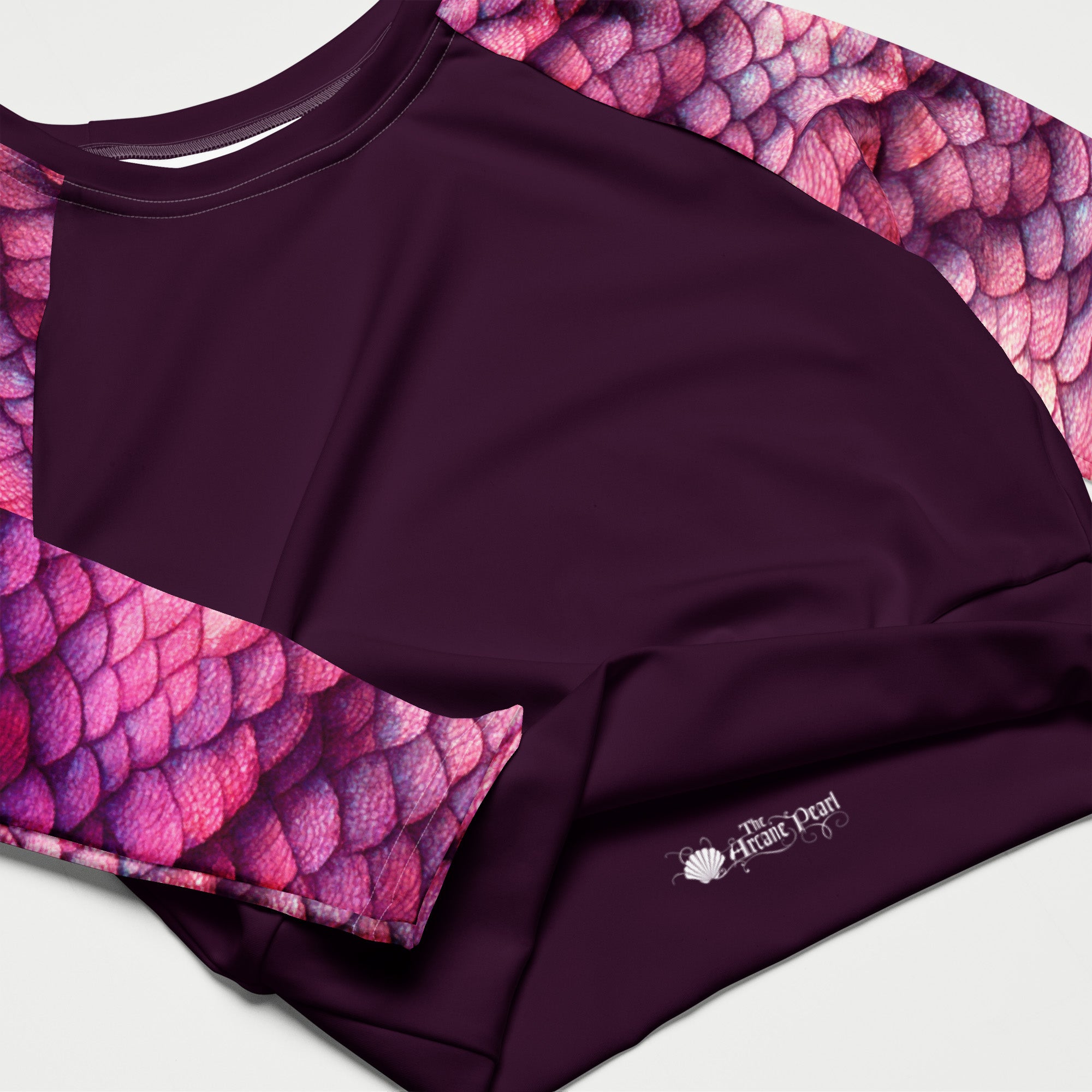 Arcane Pearl Long Sleeve Crop Top Rashguard | Serena