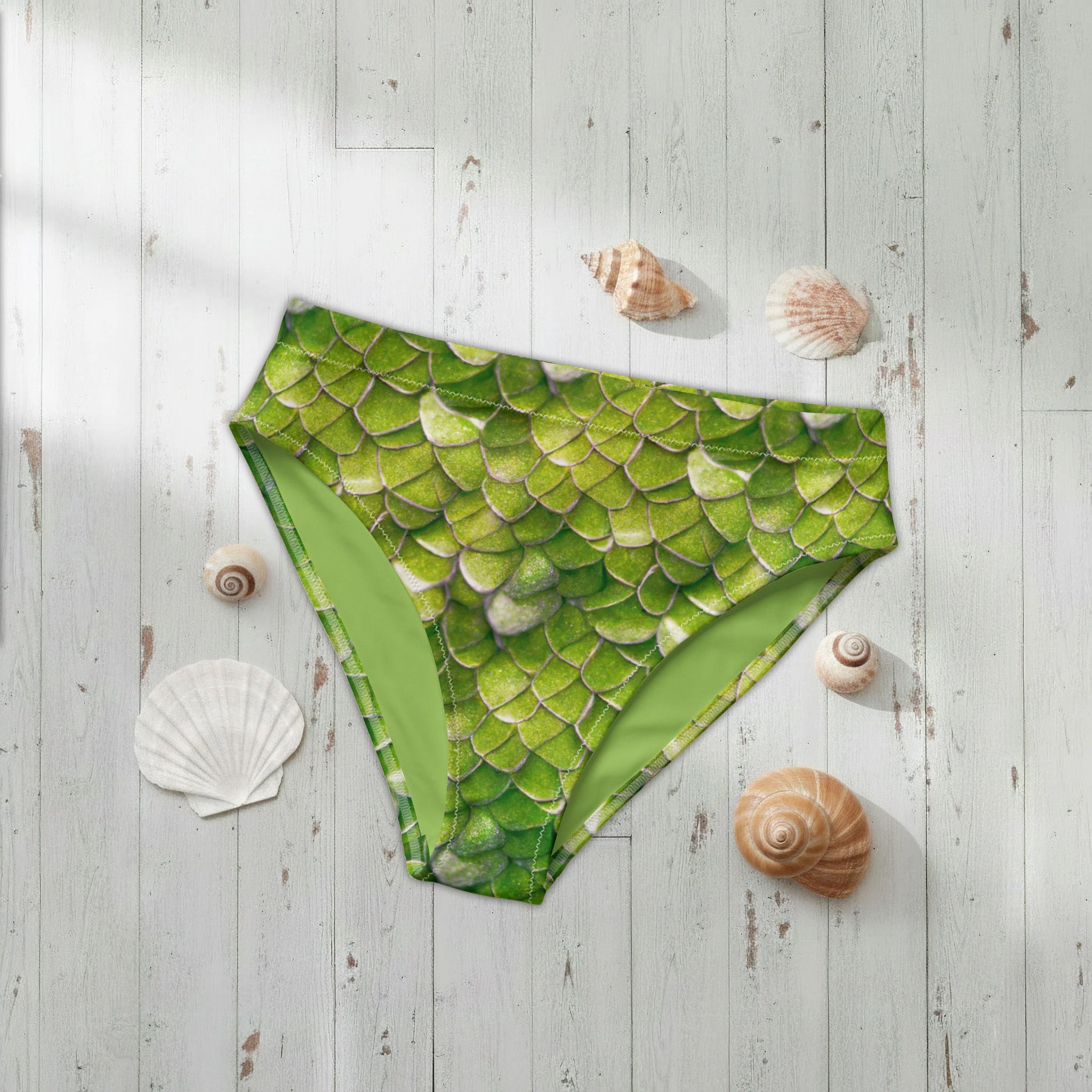 Arcane Pearl High Waist Bikini Bottom | Ondine