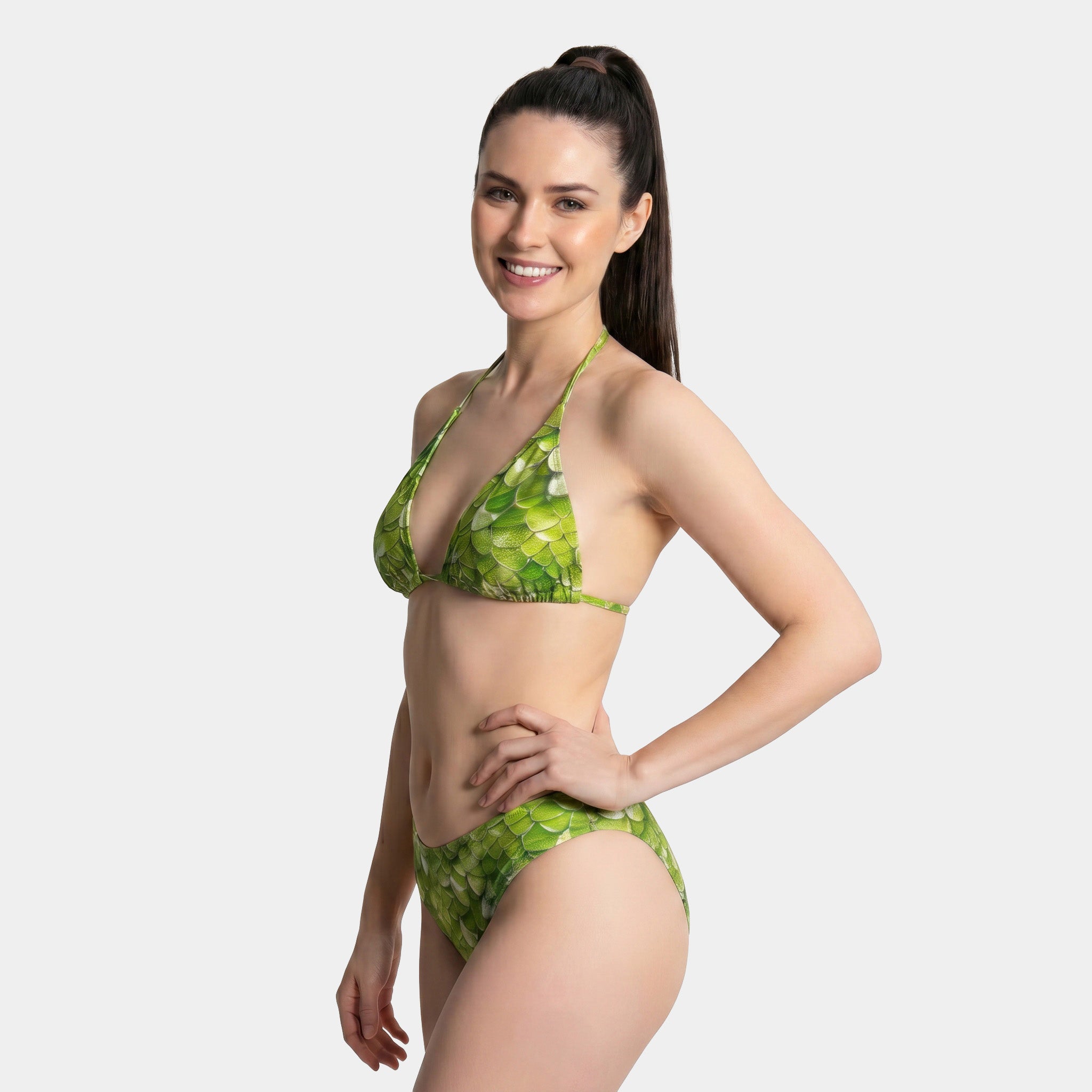 Arcane Pearl High Waist Bikini Bottom | Ondine