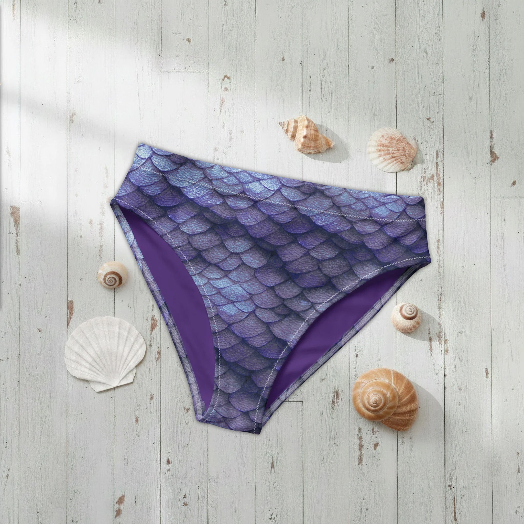 Arcane Pearl High Waist Bikini Bottom | Serena