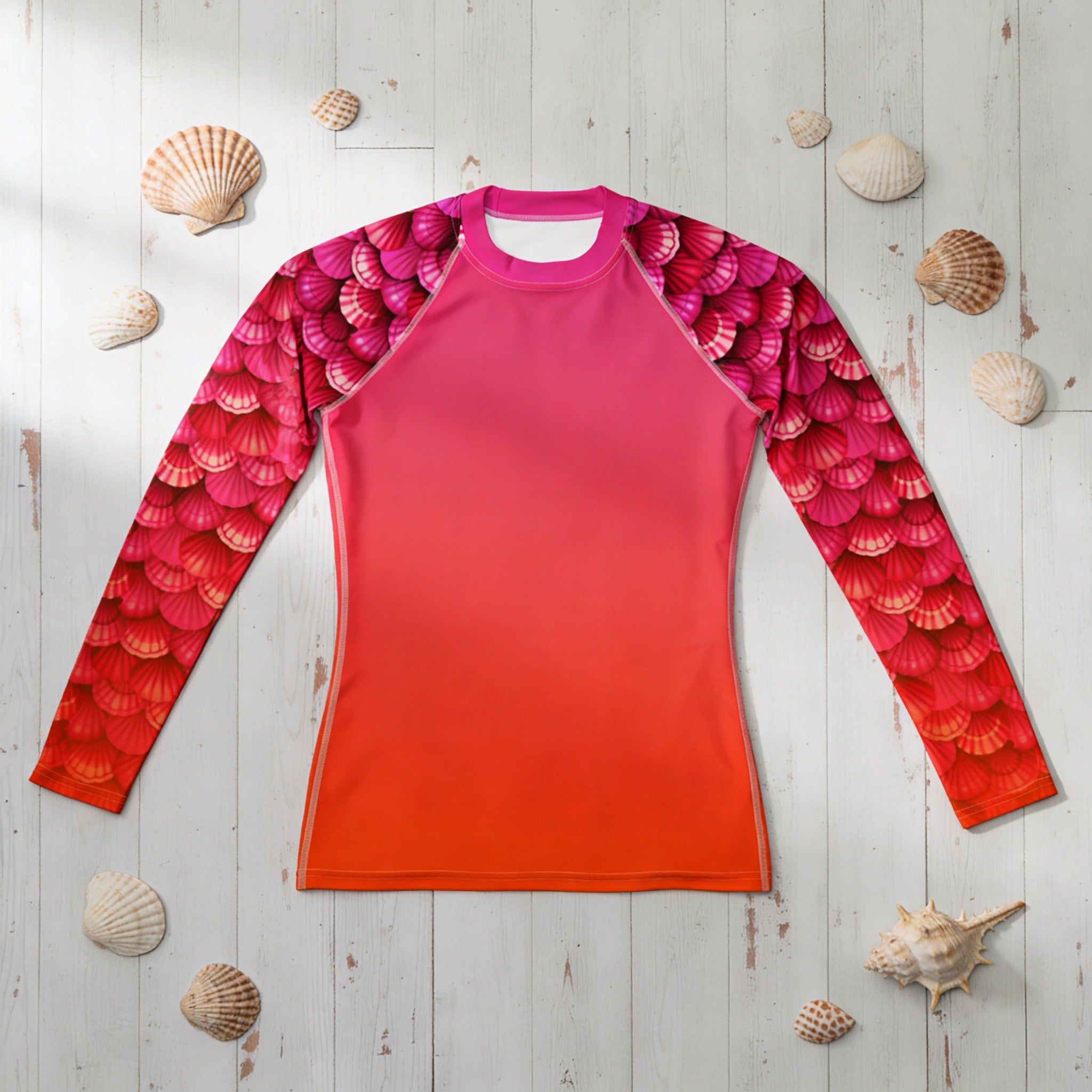 Arcane Pearl Women's Fitted Rashguard | Seashell