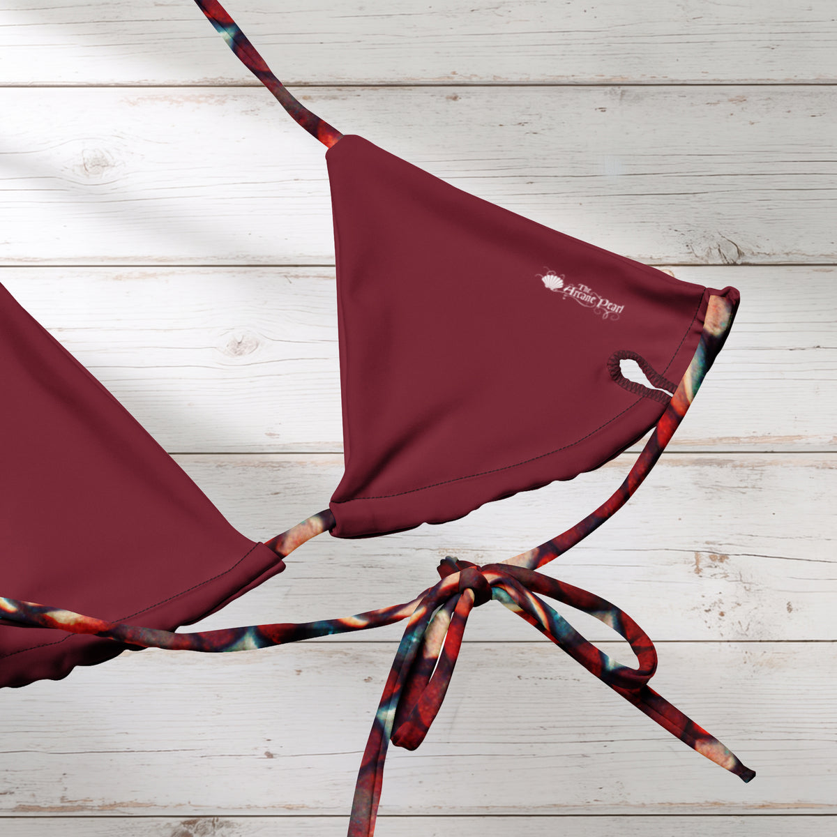 Arcane Pearl String Bikini Top | Flora