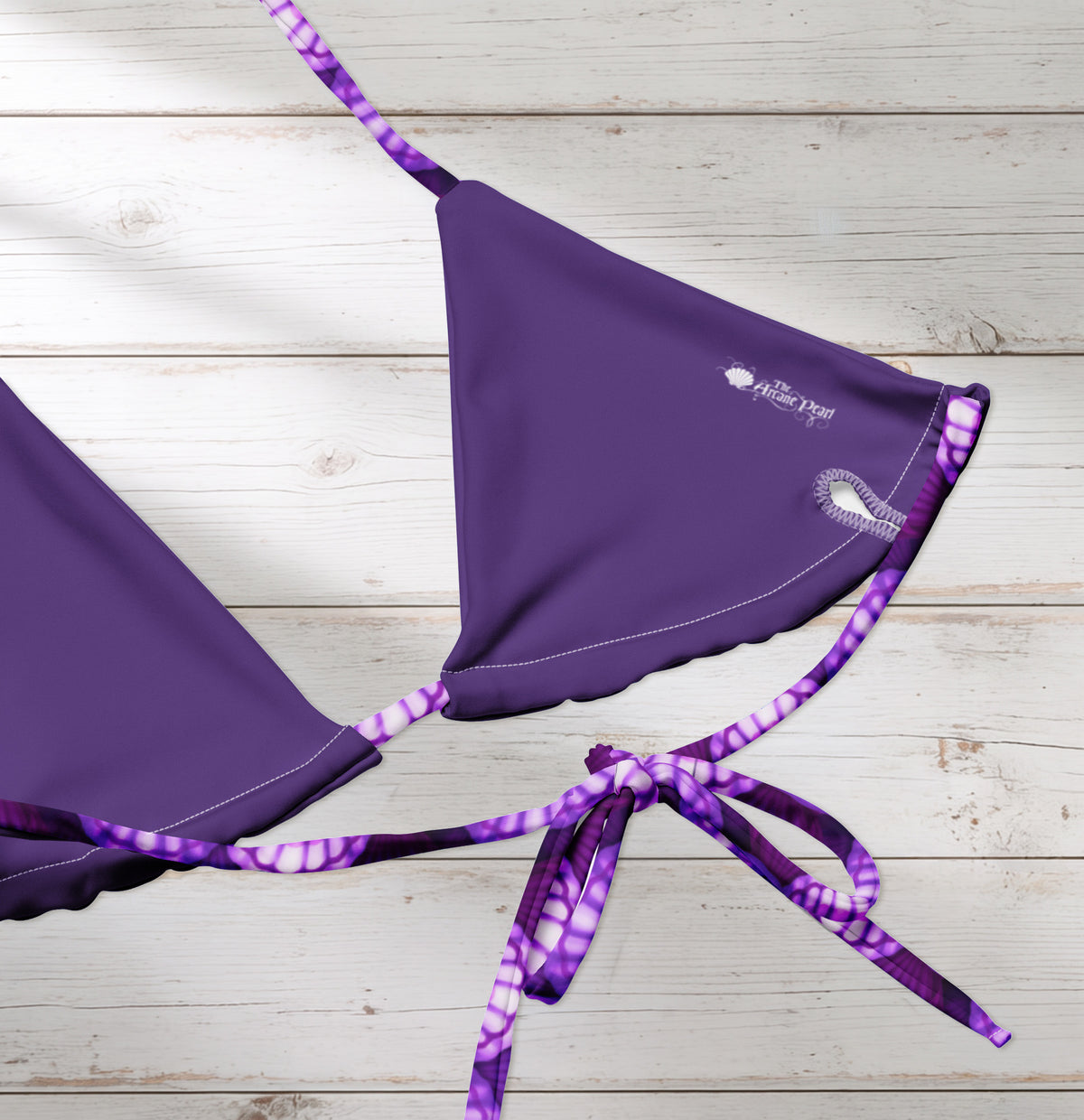 Arcane Pearl String Bikini Top | Seashell