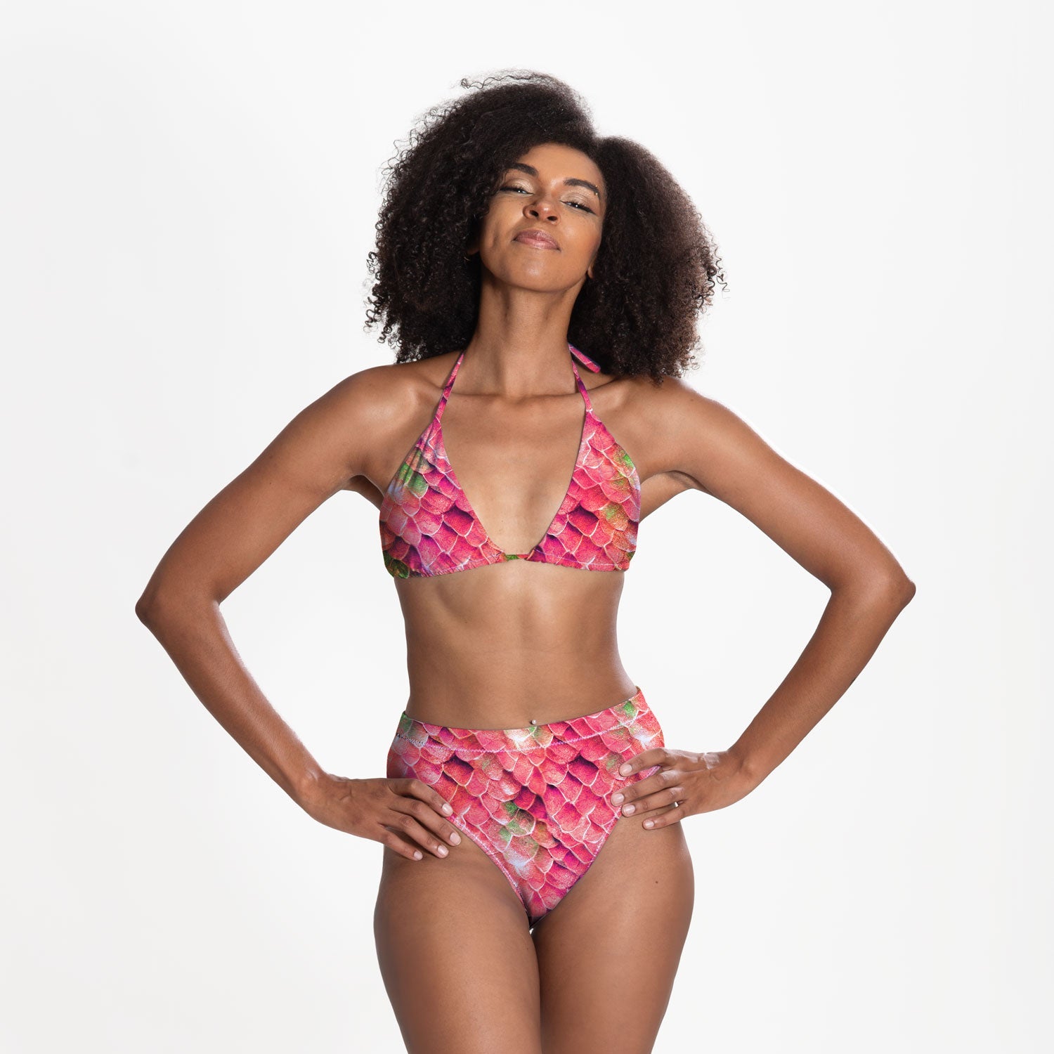 Arcane Pearl High Waist Bikini Bottom | Calypso