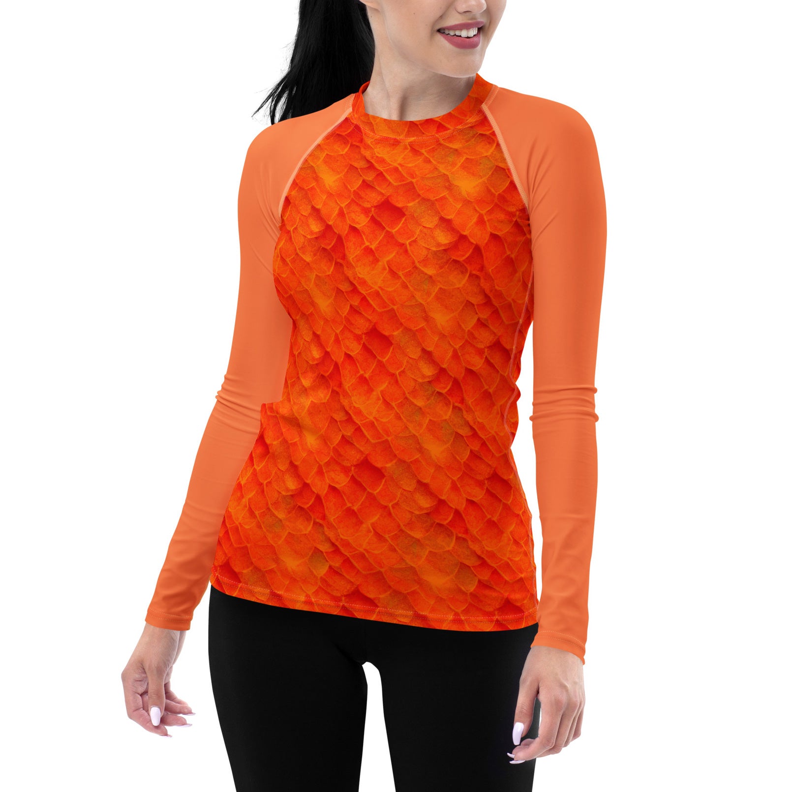 Fitted Rashguard in Orange